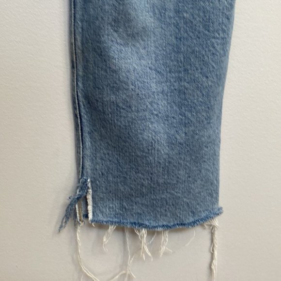 ❗️SOLD❗️Agolde Nico Distressed High Rise Nico High Rise Slim Fit Jeans Size 31 - Picture 9 of 13